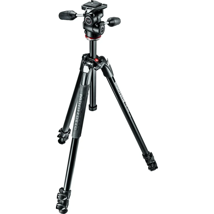 Manfrotto 290 XTRA KIT Alu mit 3 Segmenten, 3-Wege Neiger – Bild 1