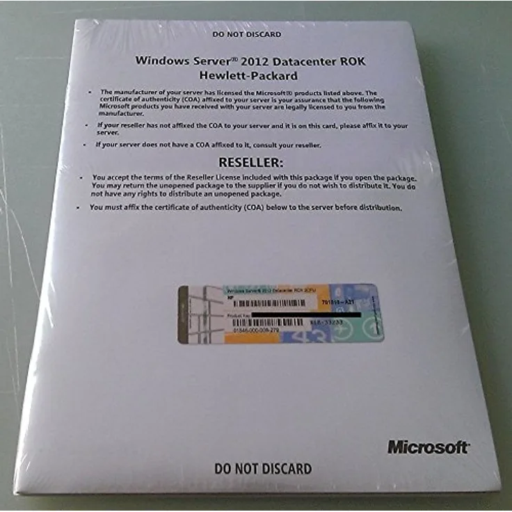 HPE Microsoft Windows Server 2012 Datacenter ROK E