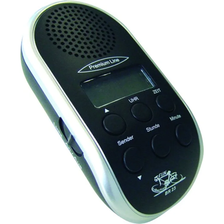 Fahrrad-Radio BR 23 mit LED Lampe - schwarz