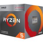 AMD Ryzen 5 3400G, 4 Kerne (8 Threads), 3,7 - 4,2 GHz, Boxed (YD3400C5FHBOX)