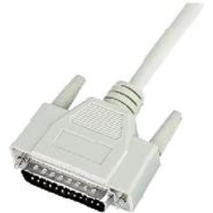 Nilox RS232 25Pin-25pin, 3 m, M-M  Netzwerkkabel (3 m, M-M) weiß