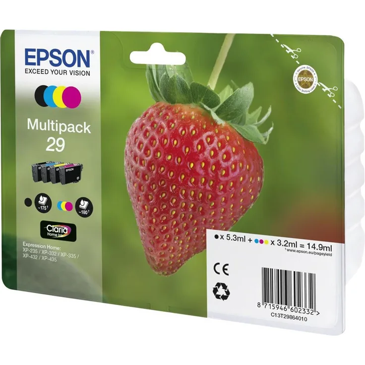 Epson 29 CMYK Schwarz, Gelb