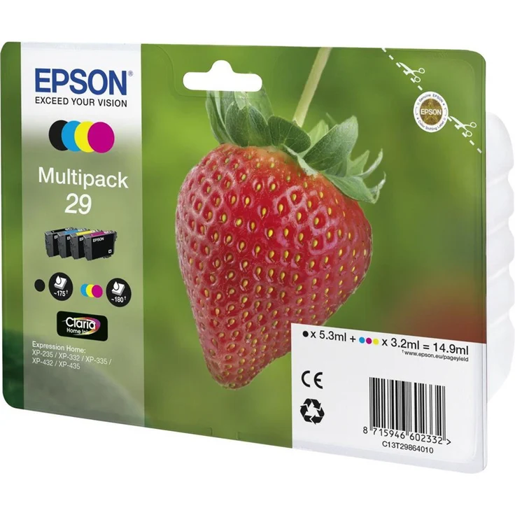 Epson 29 CMYK Schwarz, Gelb – Bild 1