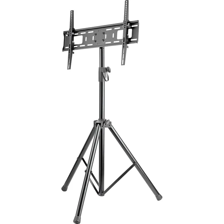 Manhattan Universal TV-Ständer mit Stativbeinen ( Komfortabel transportierbar - 37'' bis 70'' bis zu 35 kg ) schwenkbar neigbar höhenverstellbar schwarz 461412