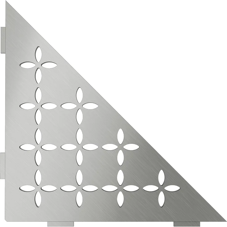 Schlüter SHELF-E-S1 Floral 210x210mm Edelstahl gebürstet