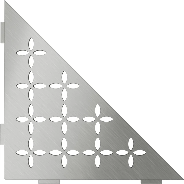 Schlüter SHELF-E-S1 Floral 210x210mm Edelstahl gebürstet – Bild 1