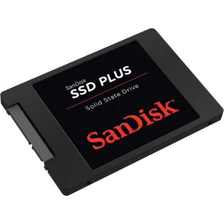 SanDisk SSD Plus 480GB Interne SSD (2,5 Zoll, Sata III, bis zu 480 MB-Sek) schwarz – Bild 1
