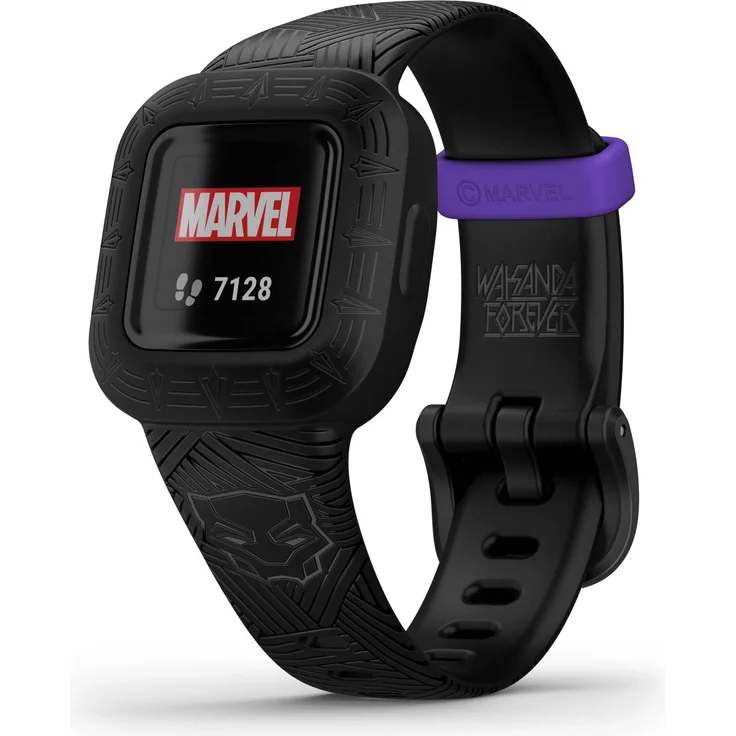 Garmin vívofit jr. 3 Aktivitätstracker für Kinder, Einheitsgröße, Silikonarmband, Marvel Black Panther (010-02441-10) – Bild 4