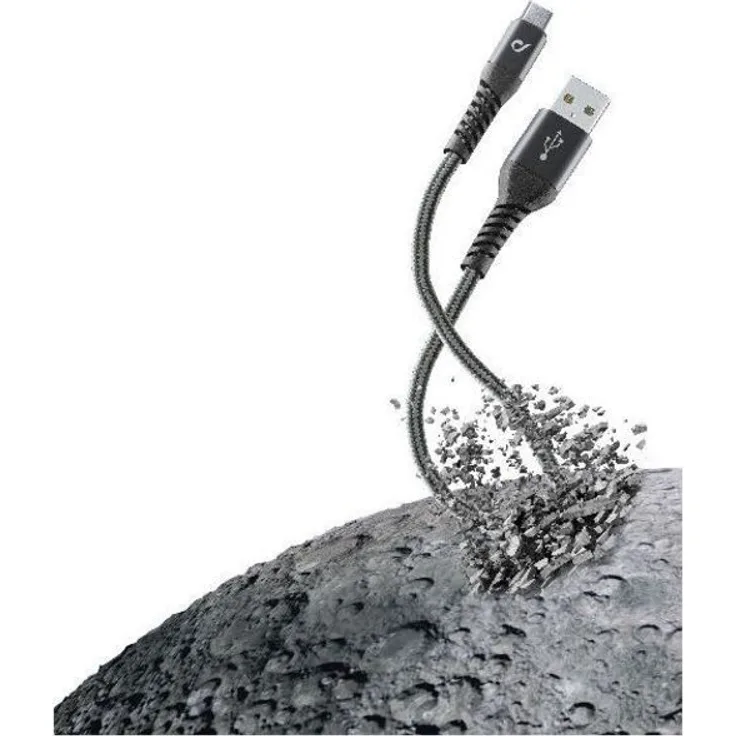 Extreme Cable Tetra Force Type-C Kabel mit Kevlar Faser 1m (Schwarz)