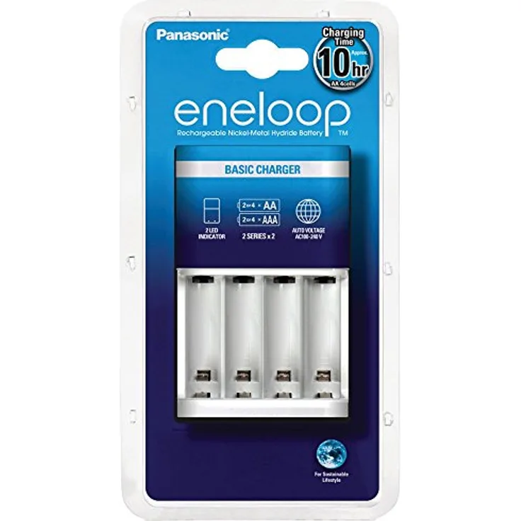 Panasonic eneloop, Ladegerät, für 2-4 Ni-MH Akkus AA-AAA