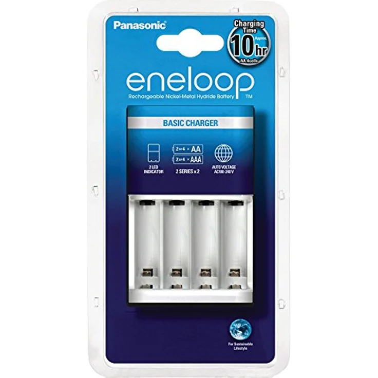 Panasonic eneloop, Ladegerät, für 2-4 Ni-MH Akkus AA-AAA – Bild 1