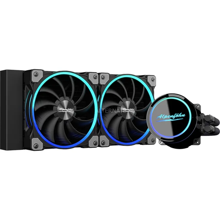 Alpenföhn Gletscherwasser 240 AiO-Wasserkühlung RGB, schwarz