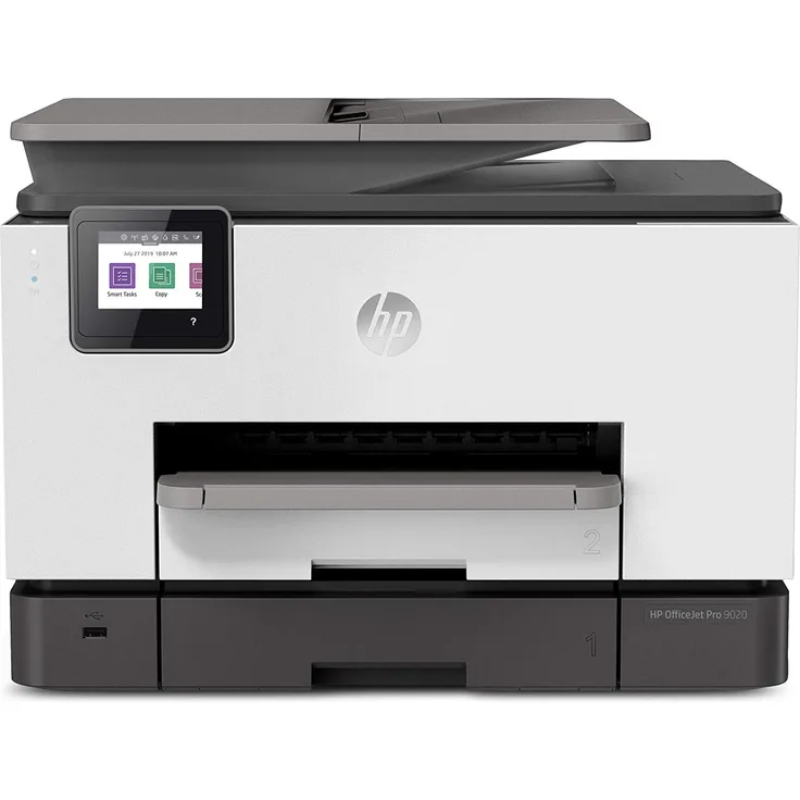 HP OfficeJet Pro 9020 (4-in-1) Multifunktionsdrucker - (Thermal Inkjet) Farbe, Druckgeschwindigkeit: 22 s/w, 18 Farbe, Auflösung: 1200 x 1200, USB, LAN, RJ-11, WLAN, AirPrint, NFC, WiFi-Direct, Instant Ink (1MR78B)