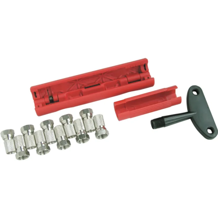 ABISET30 531 Montageset für F-Stecker und Koaxialkabel