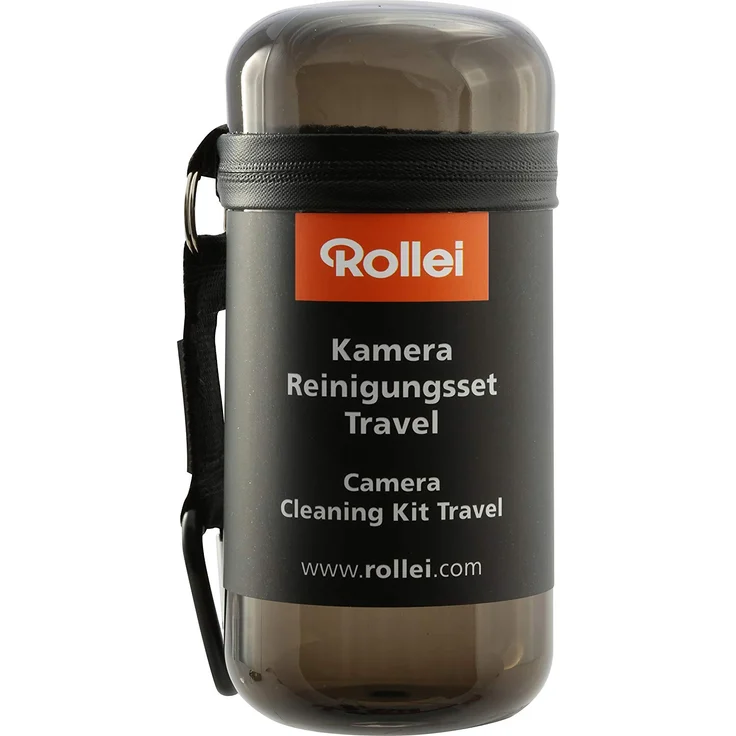 Rollei Kamera Reinigungsset Travel - Set zur Linsen-, und Objektivreinigung, inkl. Lenspen, Airblower und Mikrofaser-Tuch - Ideal für Unterwegs-Reisen - schwarz – Bild 2