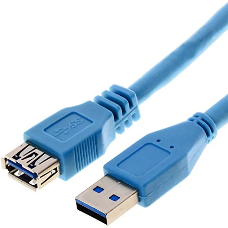 S-CONN maximum connectivity USB Verlängerung A Stecker-A Buchse 3.0, blau 5m