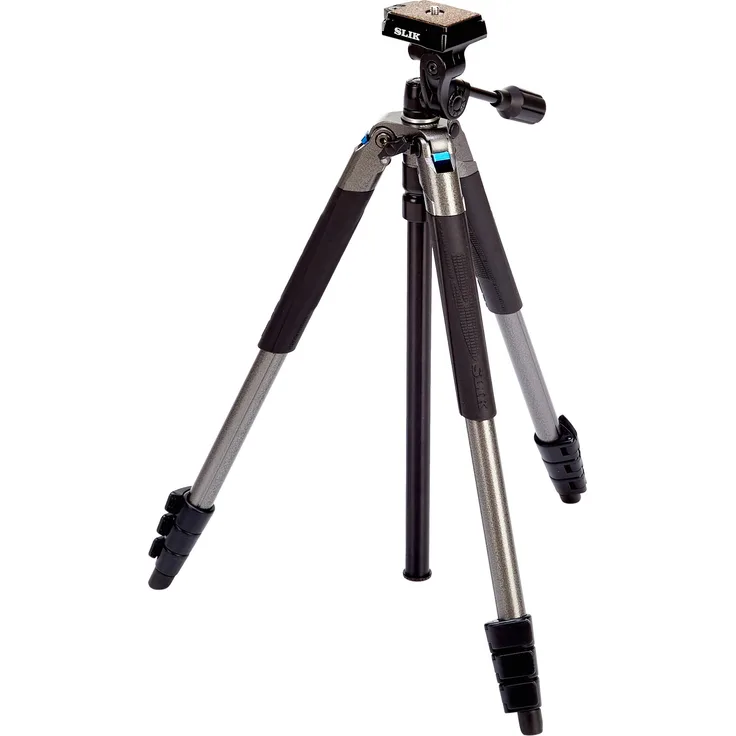 Slik 3443 Sprint Pro III Stativ mit 3-Wege-Schwenkkopf, Schwarz