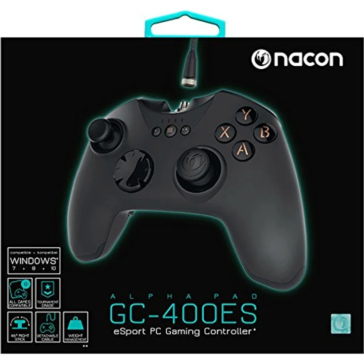 Nacon Alpha Pad GC-400ES eSport PC Gaming Controller Schwarz (NA348859) (PC)