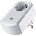 devolo Home Control Schaltsteckdose-Messsteckdose (schaltbare Steckdose mit Smart Meter Funktion, Z-Wave Hausautomation, Haussteuerung per iOS-Android App, Smart Home Aktor) weiß