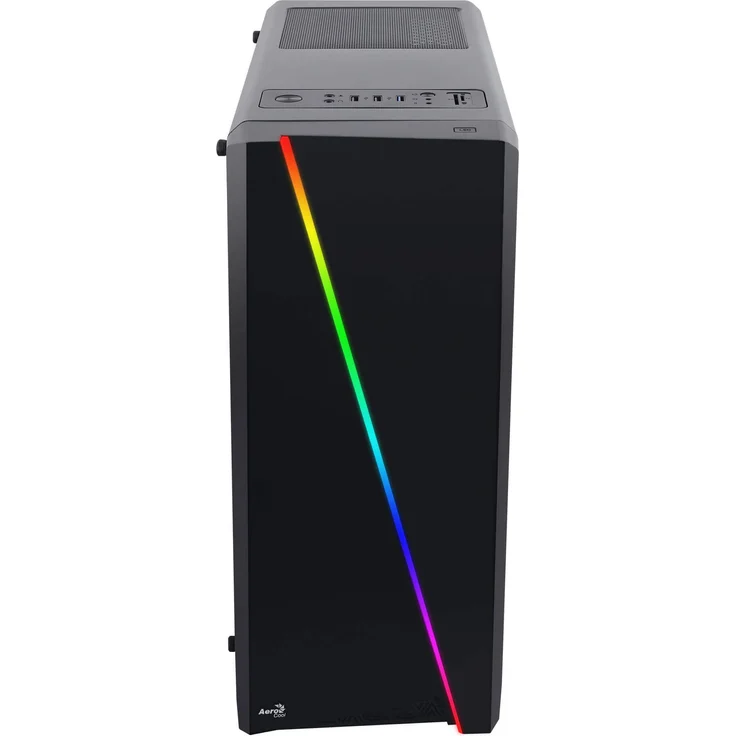 Aerocool CYLON, PC-Gehäuse ATX, Seitenwand, RGB-LED, 12cm Lüfter an der Rückseite, schwarz – Bild 4