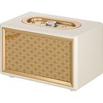 Roadstar HRA-310BT Retro Radio mit Bluetooth (UKW-Radio, 2 x 8 Watt RMS, AUX-In, Netzbetrieb), gold - creme