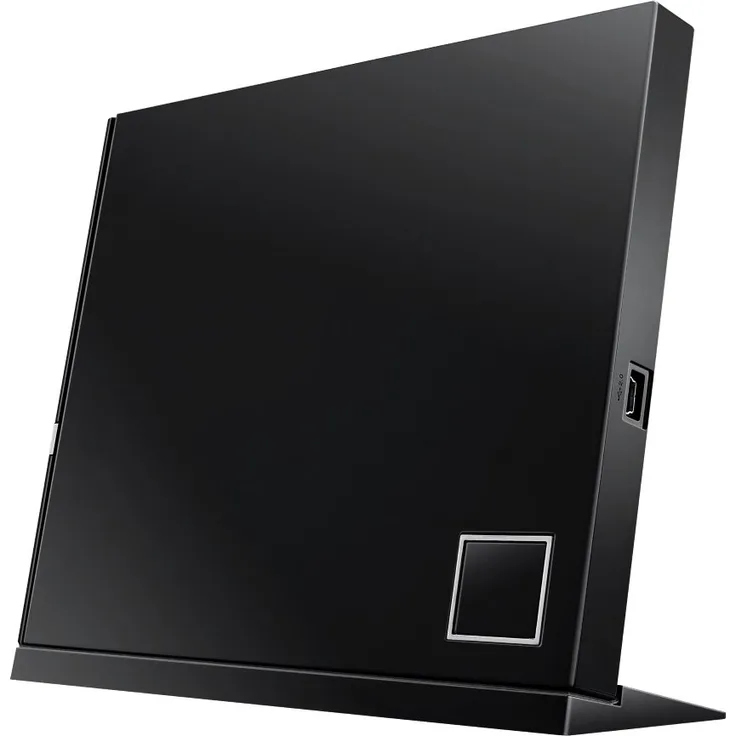 Asus SBW-06D2X-U externer Slim Blu-Ray BDXL Brenner (6x BD-R (SL/DL), 8x DVD±R, 6x DVD±R DL, 5x DVD-RAM, USB 2.0) inkl. Cyberlink Power2Go, Hochglanz Schwarz