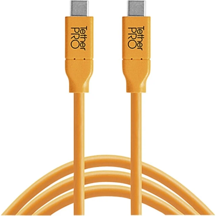 Tether Tools USB-C a USB-C 4,60m orange – Bild 1