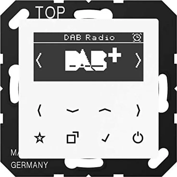 Jung Smart Radio Dab+ Serie Alpino AS/A Unterputzradio, weiß