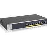 NETGEAR MS510TXPP 10-Port Multi-Gigabit-10G LAN PoE Switch Smart Managed Pro (mit 8x PoE+ 180W, 1x 10G-SFP+, Desktop- oder Rack-Montage)
