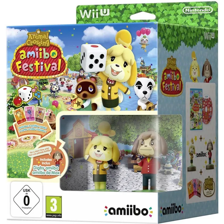 Animal Crossing: amiibo Festival + 2 amiibo-Figuren + 3 amiibo-Karten (Wii U)