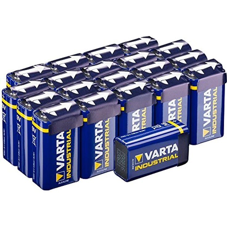 VARTA Industrial Pro Batterie 9V Block Alkaline Batterien 6LR61 (20er pack), Design kann abweichen – Bild 1