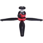 Dörr 380402 Tischstativ Super Bowl SB-2810 mit Kugelkopf (1-4 Zoll) Kameragewinde schwarz-rot