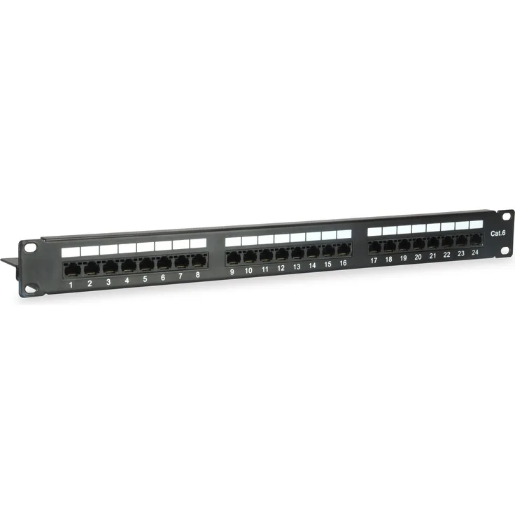 Equip Patchpanel 24x RJ45 Cat6 1HE UTP 19''
