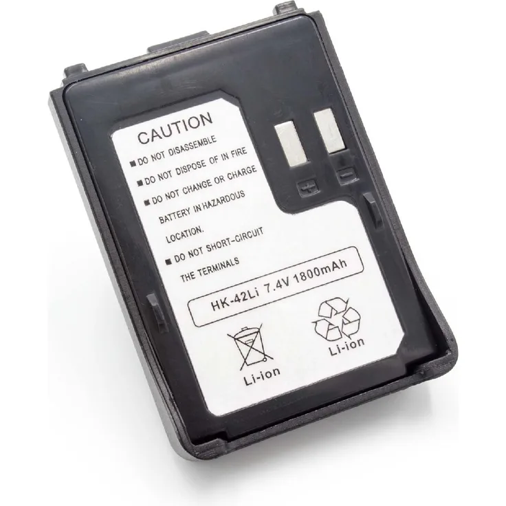 VHBW Akku, geeignet für Funkgerät, Walkie Talkie wie Kenwood PB-42, PB-42L, PB-42Li 1800 mAh, 7,4 V, Li-Ion