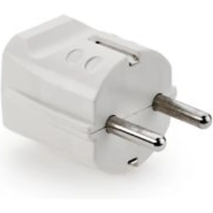 Schutzkontakt-Stecker, weiß