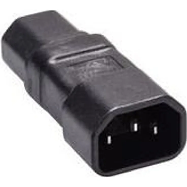 MicroConnect PEA1415 - Kabelschnittstellen--Adapter (C14, C15, Schwarz)