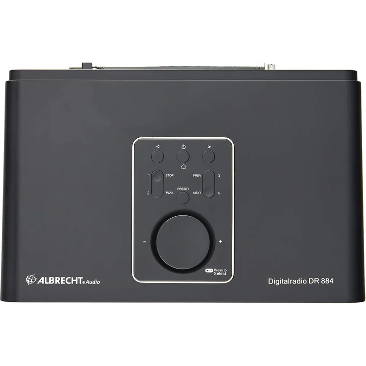 Albrecht DR 884, Hybridradio mit Internetradio, DAB+ und UKW, schwarz – Bild 3