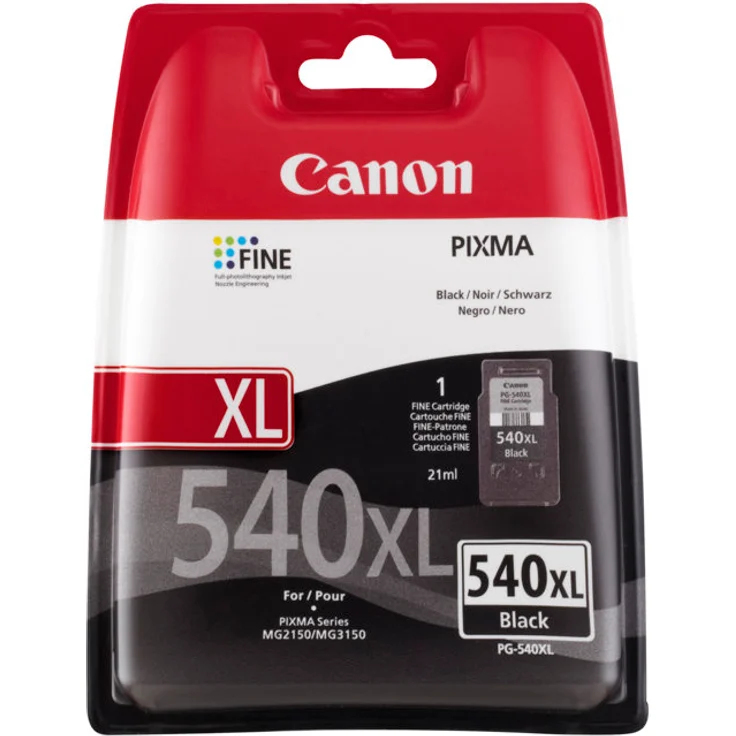Canon PG-540XL Tintenpatronen blister with security, schwarz – Bild 1