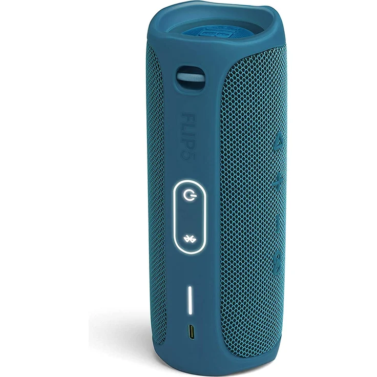 JBL Flip 5 Eco Bluetooth-Lautsprecher, wasserdicht, blau – Bild 3