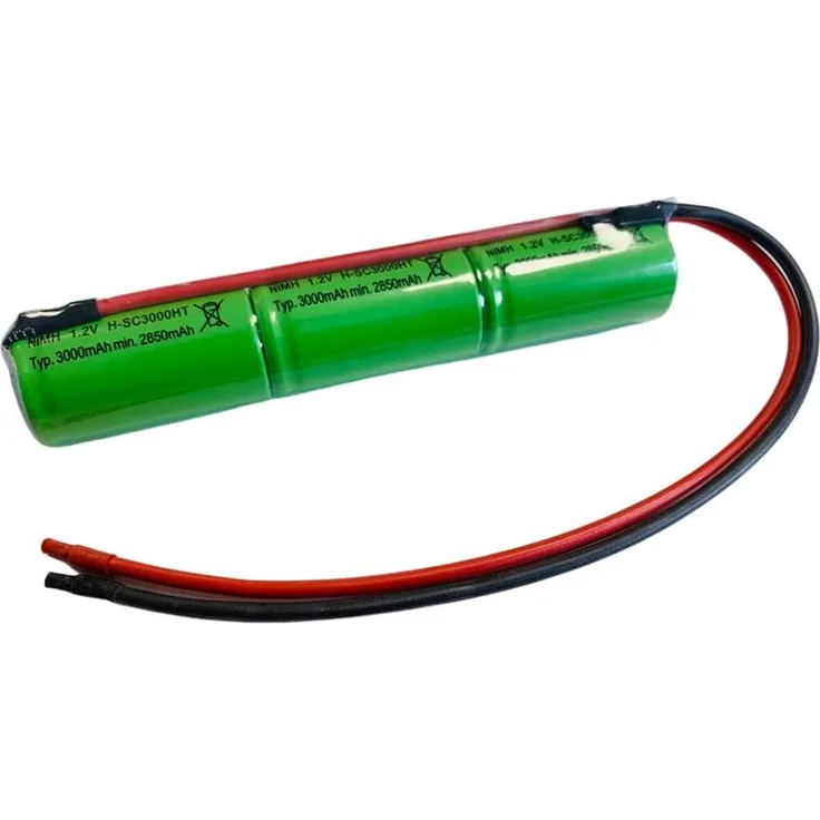 NiMH3633S Ersatzakku NiMH 3,6V 3,0 Ah Stange 20cm Kabel Notlicht...