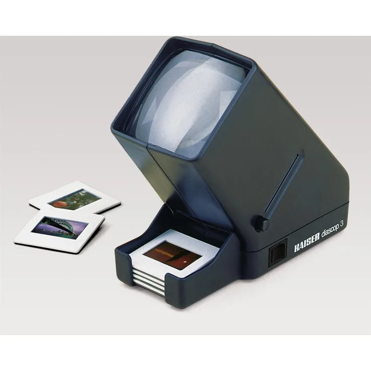 Kaiser Fototechnik diascop 3 Diaprojektor 3X - Diaprojektoren (80 x 170 x 160 mm, 1,5 V)