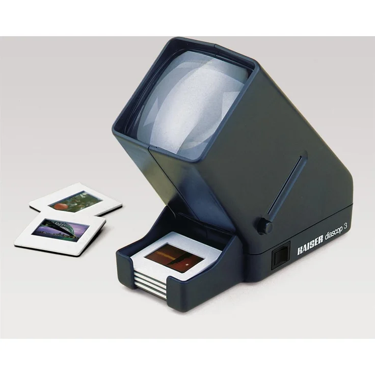 Kaiser Fototechnik diascop 3 Diaprojektor 3X - Diaprojektoren (80 x 170 x 160 mm, 1,5 V) – Bild 1