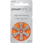 Powerone Varta P 13 (60 Stück, 310mAh, 1,4V) Hörgerätebatterie PR48