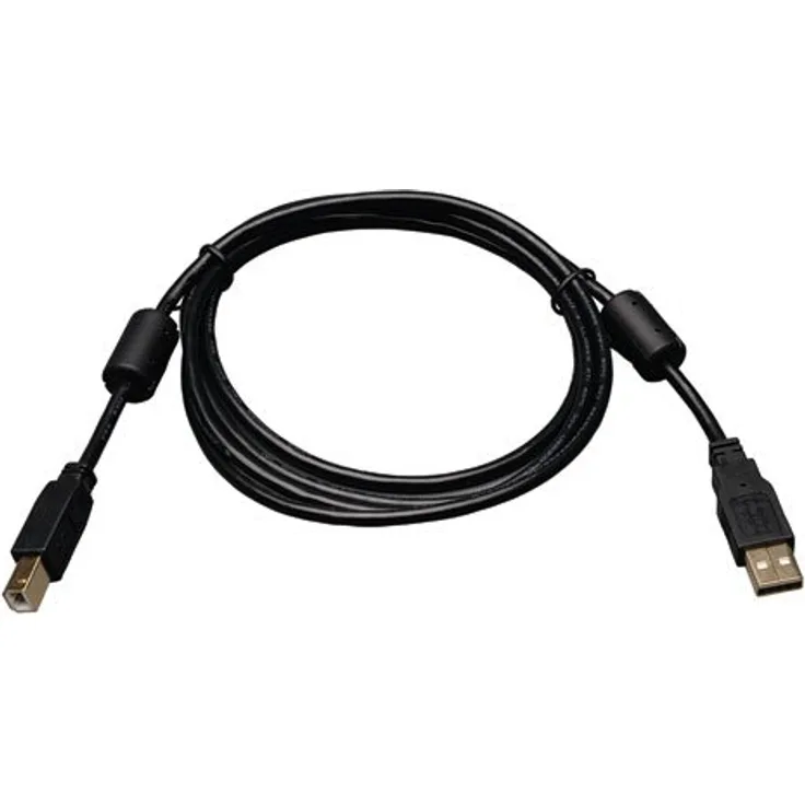 Tripp Lite USB 2.0 A-B Gold Gerätekabel Ferritspule A Stecker auf B Stecker schwarz 6 feet