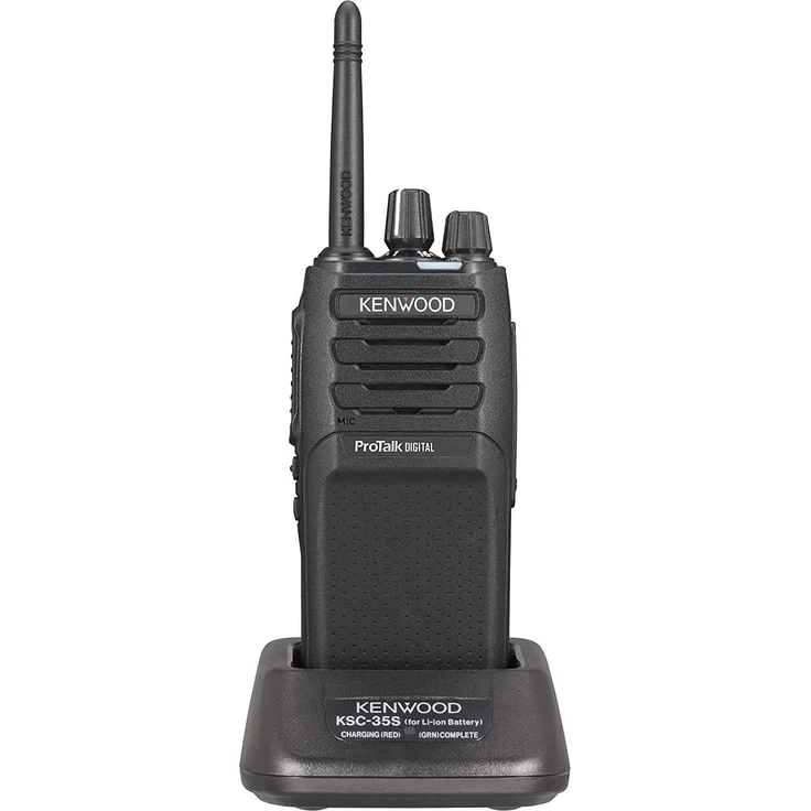 Kenwood Handfunkgerät TK-3701D Akku (Li-Ion 2000 mAh), Ladegerät, Antenne, Gürtelclip, Bedienungsanleitung (TK3701DE) – Bild 1