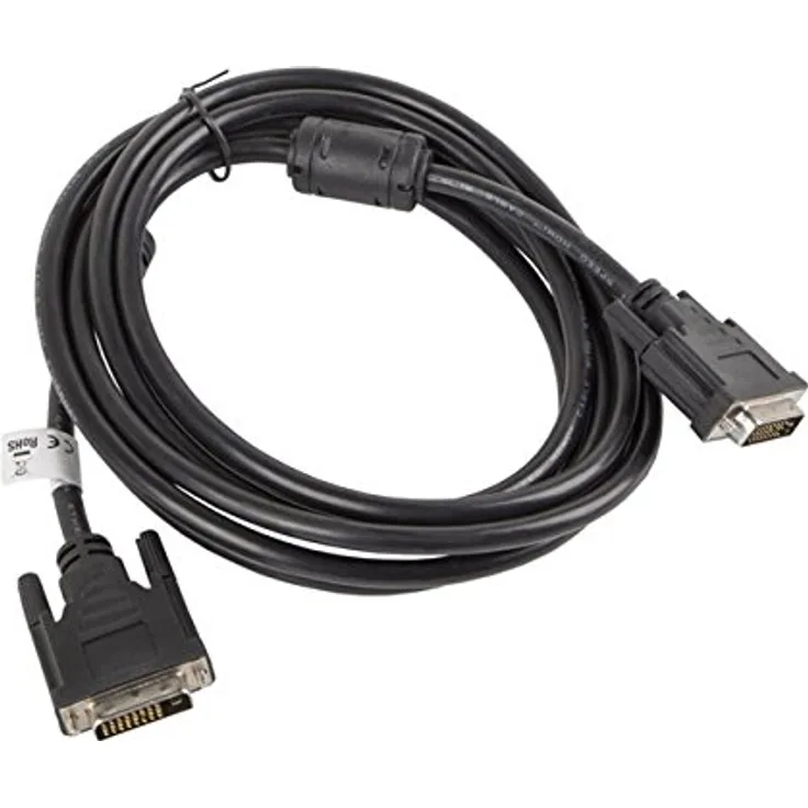lanberg CA-DVID-10CC-0030-BK Dvi-D (24+1Pol) Stecker auf Dvi-D (24+1Pol) Stecker Dual Link Kabel, 3m schwarz