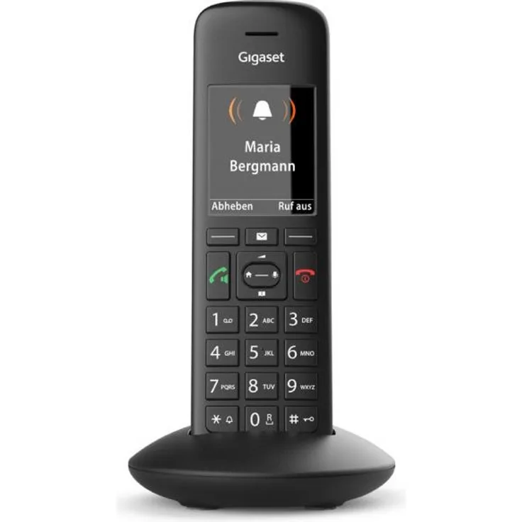 Gigaset C570HX Universal-Mobilteil, das schnurlose IP-Telefon (zum Anschluss an Ihren Router oder Basisstation, einfache Bedienung dank Farbdisplay und großer Nummernanzeige) schwarz