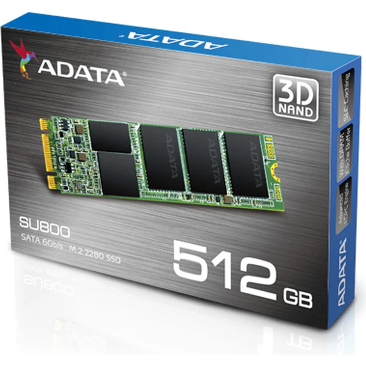 ADATA Ultimate SU800 - Solid-State-Disk - 512 GB - intern - M.2 2280 - SATA 6Gb/s – Bild 6