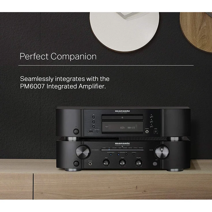Marantz CD6007 HiFi CD Player, CD Spieler, CD- und CD-R/RW-Wiedergabe, USB, Kopfhörer-Verstärker, Schwarz – Bild 6