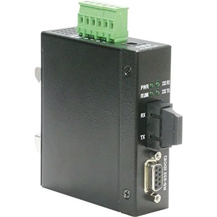 ROLINE 21131141 Industrie Konverter RS232 - Multimode Glasfaser SC schwarz
